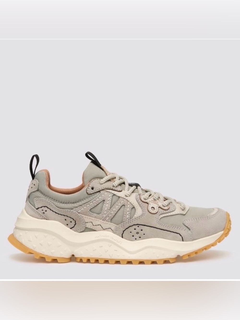 NWT Flower Mountain SOLIN UNI
Suede and technical fabric sneakers - Light grey